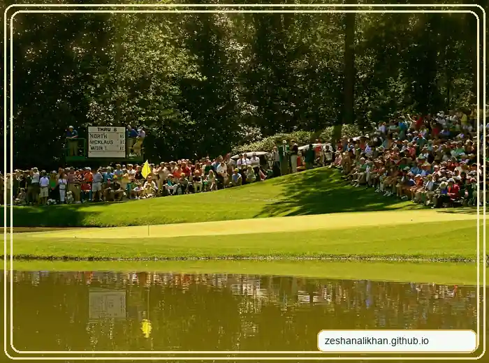 Edited real Augusta National image used in the Masters leaderboard guide