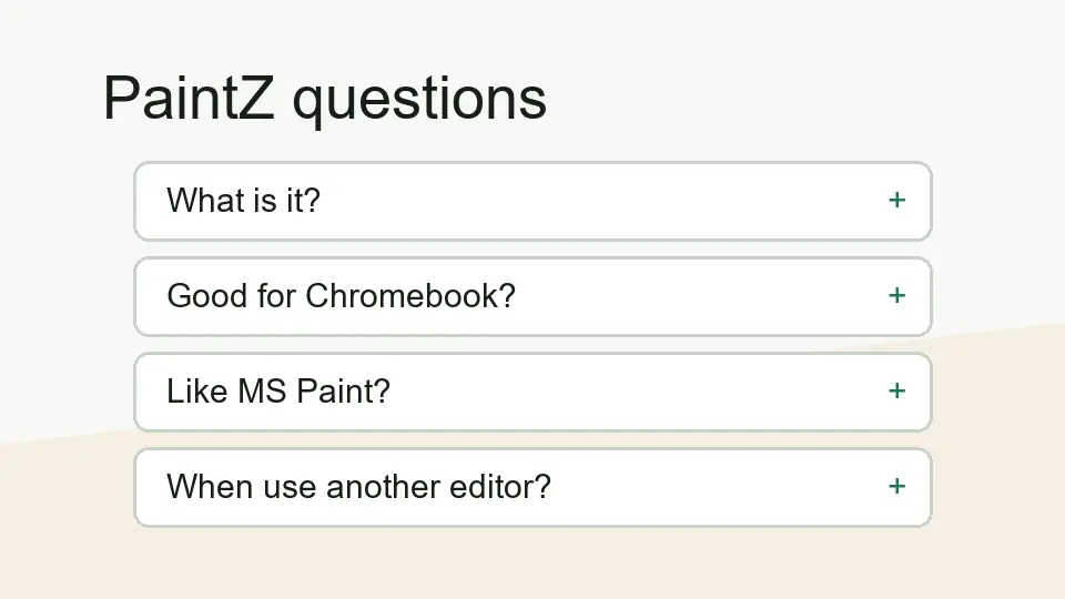 Illustration of PaintZ app questions and answers