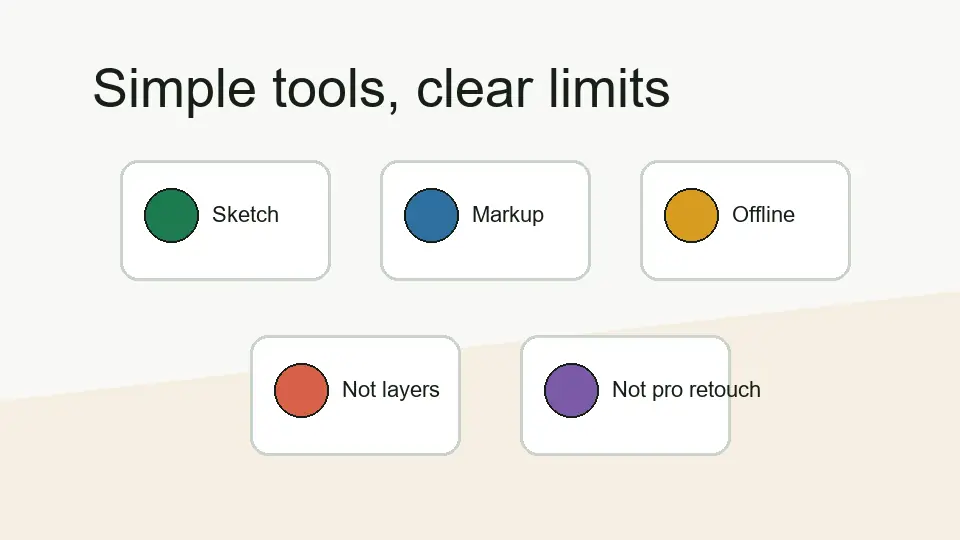 Illustration of simple PaintZ features and practical limitations