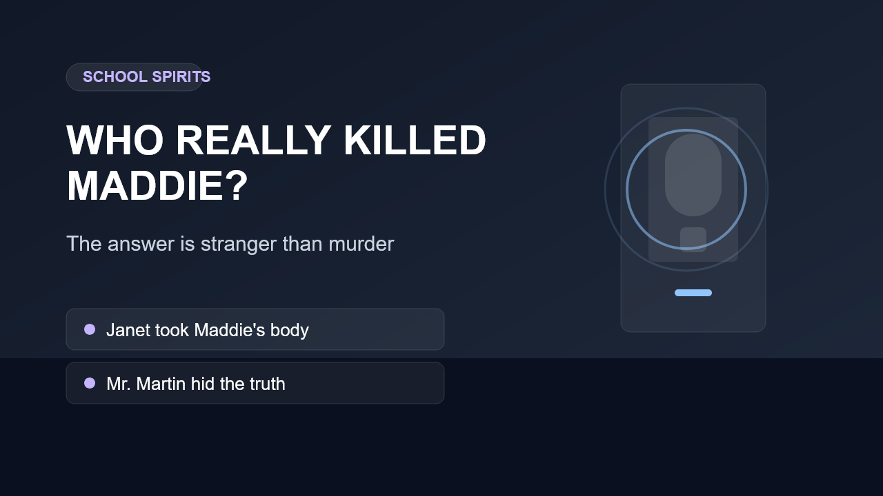 Illustrated School Spirits Maddie twist guide cover