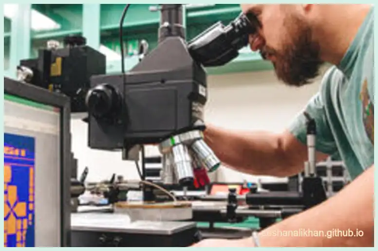 Edited real lab image used in the World Quantum Day guide